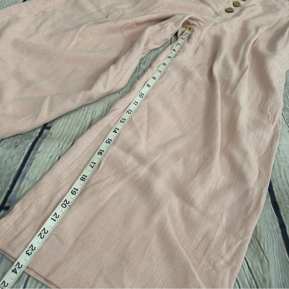 Topshop light Pink Wide-Leg high rise Pants NWT